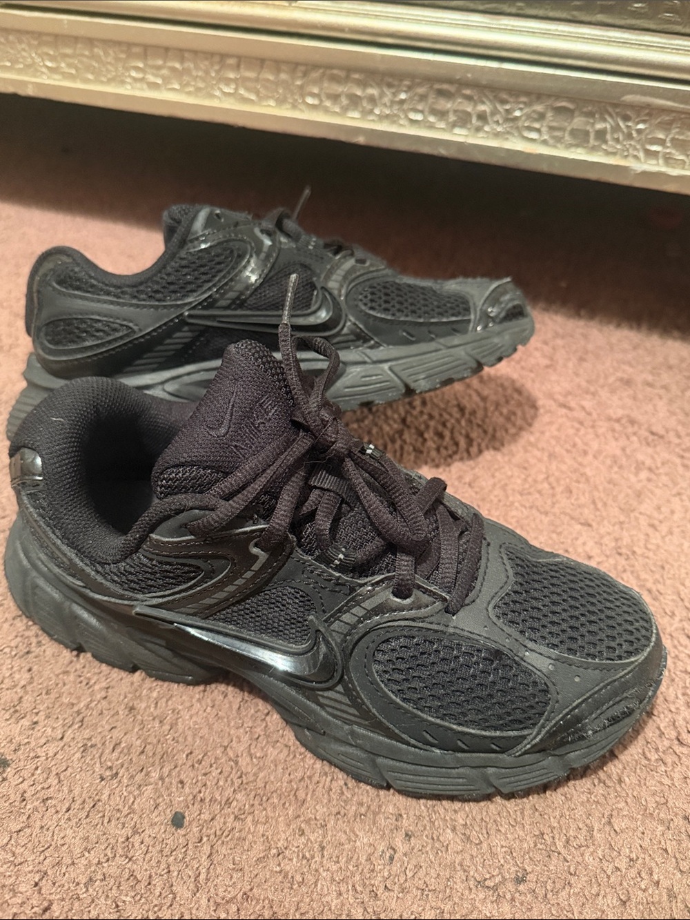 Nike Black Mesh Running Sneakers